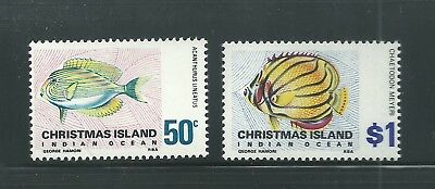 Christmas Island Scott # 32-33 Mvlh Fish
